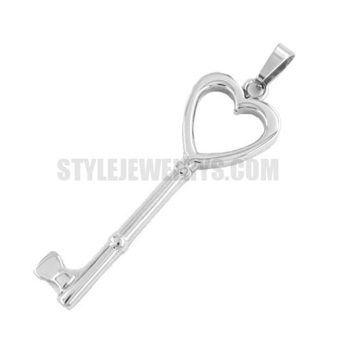 Stainless steel jewelry Heart love key pendant SWP0031 - Click Image to Close